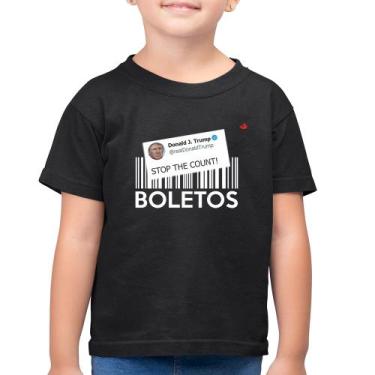 Imagem de Camiseta Algodão Infantil Stop The Count Boletos - Foca Na Moda