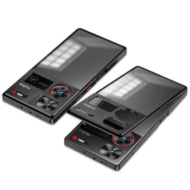 Imagem de QUIETIP Capa compatível com nubia Z60 Ultra 5G com protetor de tela, moldura de metal + superfície fosca de policarbonato capa traseira com proteção à prova de choque para câmera, preta