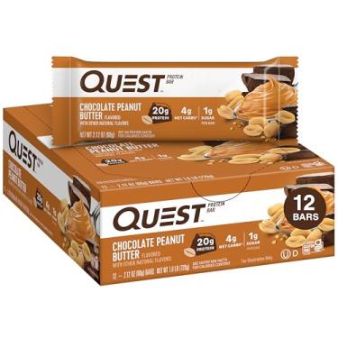 Imagem de Quest Bar (12unid-60g) Quest Nutrition-Chocolate Peanut Butter