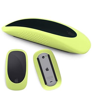 Imagem de Capa de mouse de silicone para Apple Magic Mouse I&ii Capa de mouse iMac Apple Mouse 2 Skins, Anti-queda Mouse Luva (Verde brilhante)