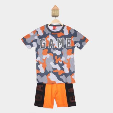 Imagem de Conjunto Infantil Curto Kyly Game Camiseta e Short Menino-Masculino