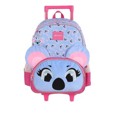 Imagem de Mochila de Rodinhas Sem Alça Luxcel Up4You Coala Violeta-Feminino