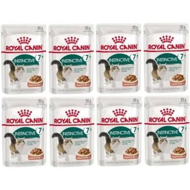 Imagem de Kit 8 Unidades Sachê Instinctive 7+ Gato 85g Royal Canin