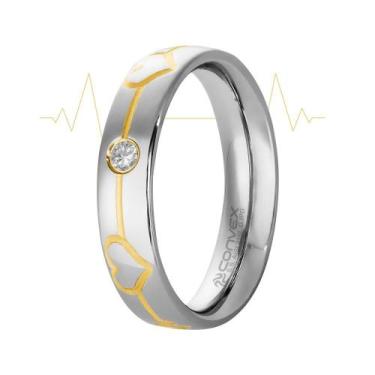 Imagem de Aliança de Namoro Love Beat Shine 5mm Filete Gold IPG - Convex, 21