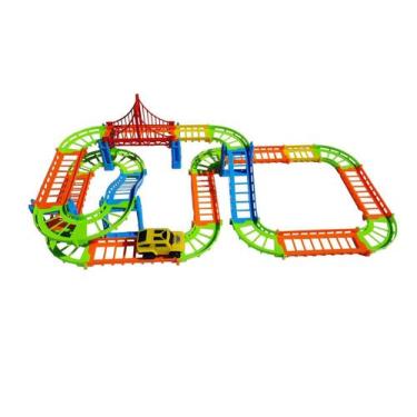 Imagem de Pista Mini Cidade Ponte Estaiada Com 95 Peças - Art Brink