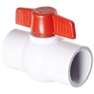 Imagem de Valterra Válvula esférica de PVC 700-11F, branca, FPT de 3,17 cm