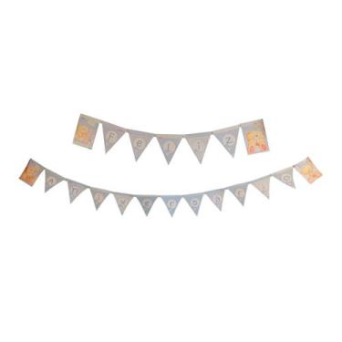 Imagem de Faixa Decorativa "Feliz Aniversário" Azul - Forever Friends - 1 unidad