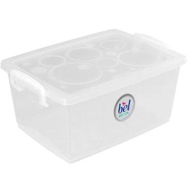 Imagem de Caixa Organizadora com Travas e Alças Laterais 4L Bel Ordene Escritóri