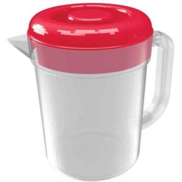 Imagem de Garrafa Plástica Jarra 2L com Tampa Vermelha - Nitron