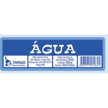 Imagem de Impresso Talão Ficha água 50X2 75MM X 160MM - Pacote com 10 - Tamoio