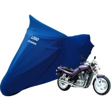 Imagem de Capa De Tecido Helanca Lycra Moto Suzuki VX800CC Sob Medida - Mz, Azul