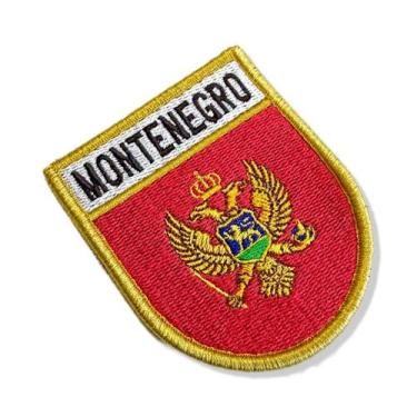 Imagem de BP0243E-001 Bandeira Montenegro Patch Bordado 6,8x8,0 - BR44