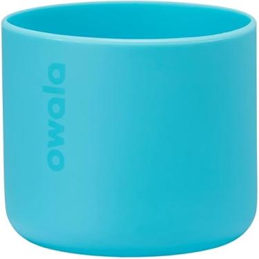 Imagem de Owala Bota de silicone para garrafa de água, capa protetora antiderrapante para garrafas de água de aço inoxidável FreeSip, Twist and Flip de 1,134 g, azul