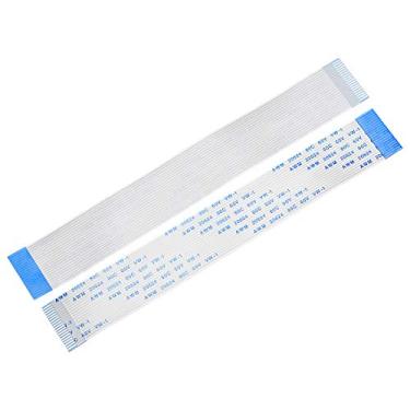 Imagem de Cabo plano flexível uxcell, 150 mm 1 mm Pitch 20 pinos FPC FFC FFC cabo de fita flexível para TV LCD, leitor de DVD de áudio de carro, 10 peças (tipo B)
