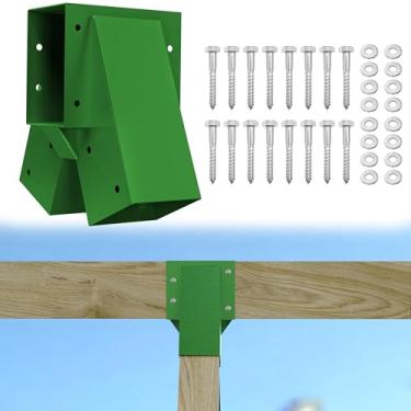 Imagem de CHICAURA Swing Set Brackets, Middle A-Frame Swing Set Hardware Brackets, Heavy Duty Carbon Steel Swing Set, DIY Swing Set Bracket Swing Set Kit