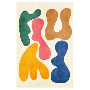 Imagem de HJZSZX Tapete para sala de estar, decoração fofa para casa, mesas de centro de área grande, tapetes macios para quarto, vestiário, B, QD, A, 300x400CM