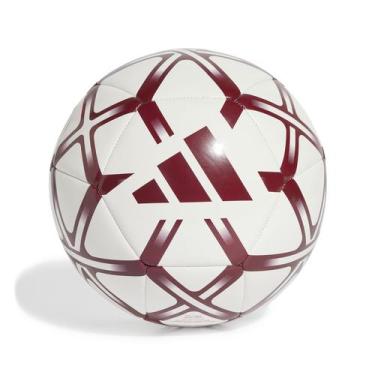 Imagem de Bola Campo Adidas Club Starlancer Cor: Branco E Vermelho
