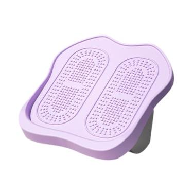 Imagem de Dynwave Placa de maca de panturrilha de bezerro inclinada à placa de estiramento da tábua da placa dobrável para exercícios, Roxo