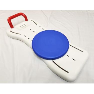 Imagem de ForconMed Painel De Assento Para Banheira, Tábua Chuveiro Sentar, Banco Portátil, Adequado Banheiras Com Largura Entre 19" E 29". Giratória 360 Graus, Suporte Carga 250 Libras (1 Unidade, Branco)