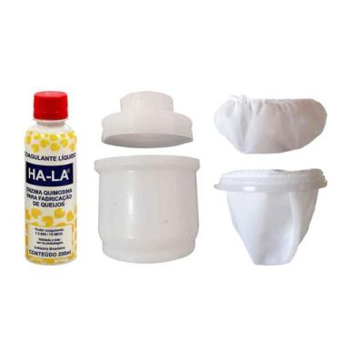 Imagem de Kit Forma Queijo Minas Cpo500 Prensa Dessorador Touca Coalho - Injesul