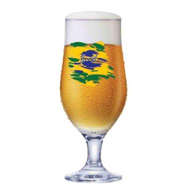 Imagem de Taça de Vidro Royal Beer Brasil para Cerveja 330ml Ruvolo