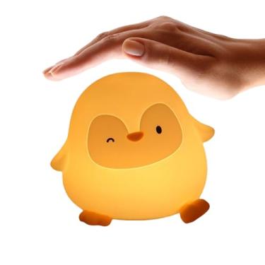Imagem de Lâmpada De Pinguim,Luz De Mesa Decorativa Com Design Cartoon | Lâmpada de Mesa Recarregável para Quarto, Sala de Estudo ou Escritório com Design Infantil