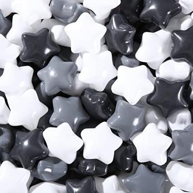 Imagem de STARBOLO Star Ball Pit Balls for Toddlers -100pcs Star Phthalate Free BPA Free Non-Toxic Crush Proof Play Balls Play Tent Pool Playhouse Playpen Party Decoration.