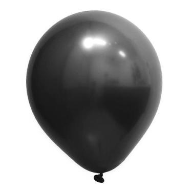 Imagem de Balão de Festa Redondo Profissional Látex Cromado - Onix - Art-Latex -