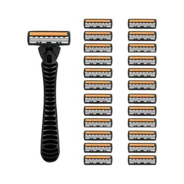 Imagem de Navalha De Segurança De Aço Inoxidável Premium, Saco De Barbear De 3 C