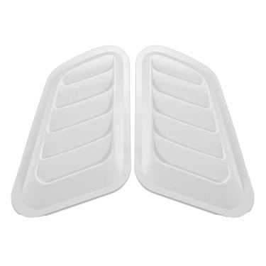 Imagem de Entrada De Ar Esportivo Universal Capô Branco Scoop Tomada M