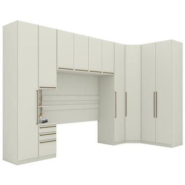 Imagem de Quarto Casal Modulado 10 Portas Cm Seletto Henn Areia