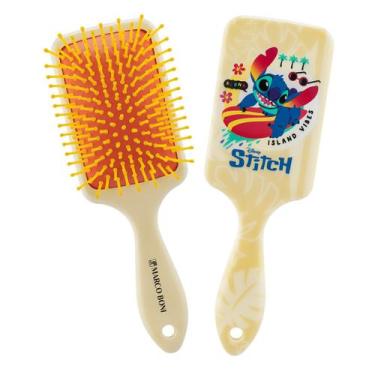 Imagem de Escova De Cabelo Raquete Coleção Disney Stitch Marco Boni, Amarelo
