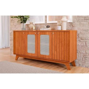 Imagem de Aparador Buffet para Sala de Jantar Isa com Tela 100% MDF com 4 Portas