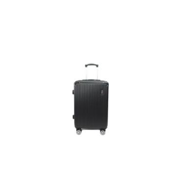Imagem de Mala De Bordo 360° ad, leve no avião. 2 zíperes, expansíveis rodinha duplo 9kg 10kg novo 2024.mala de viagem；malas de viagem(Preto,N19:54X 34x25)