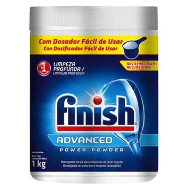 Imagem de Finish Advanced Detergente para Lava Louças em Pó, Sabão Limpeza Profunda, 1kg
