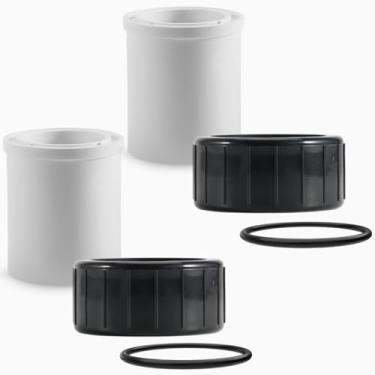Imagem de Aquatonics Kit de substituição 350157 Union compatível com bombas Pentair SuperFlo, SuperFlo VS, SuperMax VS Pool and Spa – Acessórios de PVC de 3,8 cm x 5 cm, pacote com 2 para 342001,342002