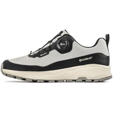 Imagem de Icebug Haze RB9X GTX – Tênis de caminhada masculino à prova d'água, proteção para todos os climas, sistema de ajuste BOA, aderência de alta tração, Argila, 41