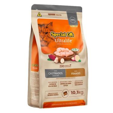 Imagem de Ração Special Cat Ultralife Castrados Frango Premium 10,1Kg