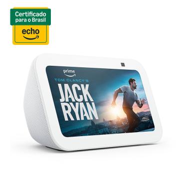 Imagem de Smart Speaker Echo Show 5 3ª Geração Amazon com Display de 5,5" e Alexa Branca - B09B2S9