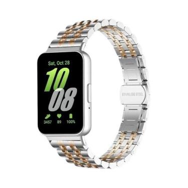 Imagem de Pulseira De Metal De Aço Inoxidável Luxuosa Para Acessórios Samsung Ga