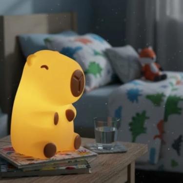 Imagem de Luminária Infantil Capivara Baby 3d Led Bivolt Criativa Fofa (Baby)