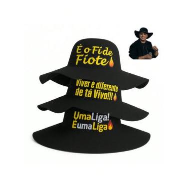 Imagem de Chapéu Caminhoneiro Cata Ovo Feltro Natanzinho Lima Frases - NoBrand, 