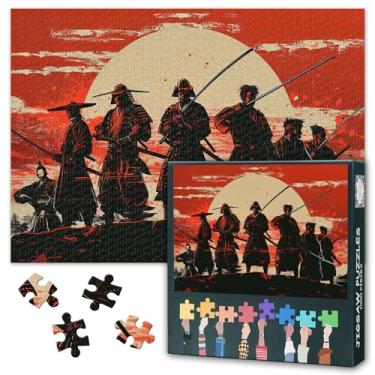 Imagem de Puzzles for Adults 1000 Pieces | Samurai Jigsaw Puzzles with Premium Cut | Group of Samurai Warriors Challenging 1000 Piece Puzzle for Adults Art & Puzzles Design 27.5" x 19.6"/70 * 50cm