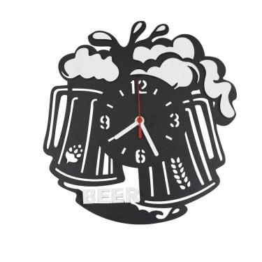 Imagem de Relógio De Parede 3D Em MDF BEER 30cm