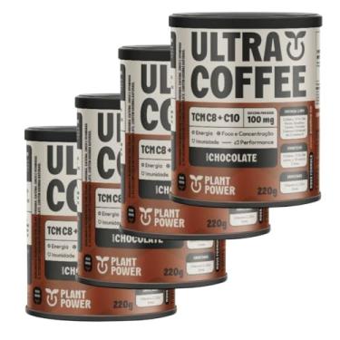 Imagem de Ultracoffee Zero Lactose Vegano sabor Chocolate Plant Power 4x 220g