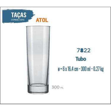 Imagem de 24 Copos Atol 300Ml - Tubo Long Drink