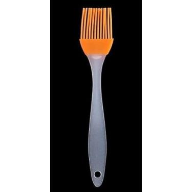 Imagem de Pincel de pastelaria, pincel de silicone para churrasco, grelhar, assar e cozinhar na cozinha - 1 peça, laranja