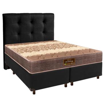 Imagem de Cama Box + Colchão Queen D26 Ortophedic Sankonfort + Cabeceira Estofada