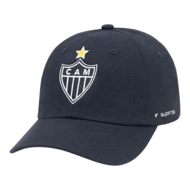 Imagem de Bone Atlético Mineiro Bordado Frontal e Lateral Dora U - Branco-Unissex