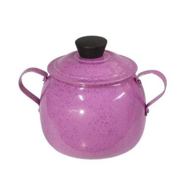 Imagem de Açucareiro Bojudo Em Aluminio 500g Rosa - Docesar, Rosa pigmentado